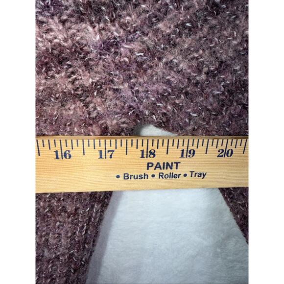 Who What Wear Womens Button-Up Wool Blend Cardigan Plum 🍆 Sweater Small - Picture 7 of 12